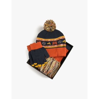 Children's hat scarf and gloves