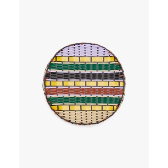 Small stool/table in iron and lilac Multicolored Small stool/table in iron and lilac Multicolored