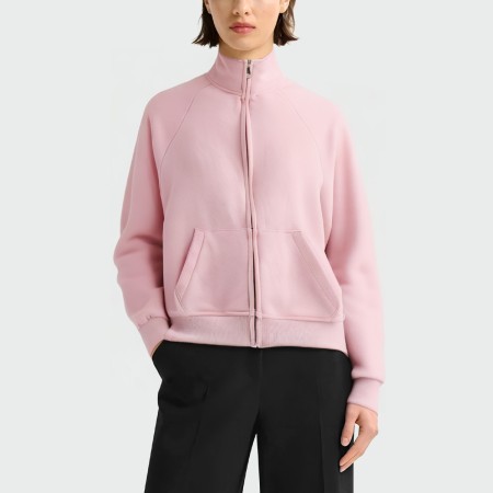 Simple stand collar zipper casual women's jacket