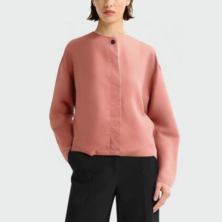 Lightweight autumn pink loose women's jacket