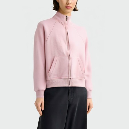 Simple stand collar zipper casual women's jacket