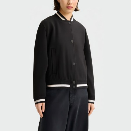 Women's stand collar long sleeve baseball jacket