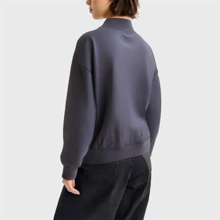 Casual stand collar long sleeve women's jacket