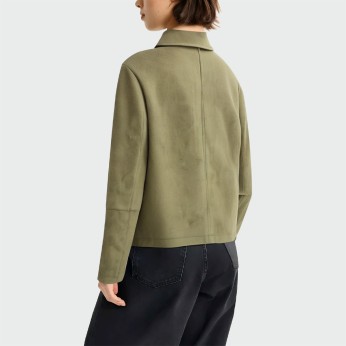 Lapel single-breasted casual women's jacket