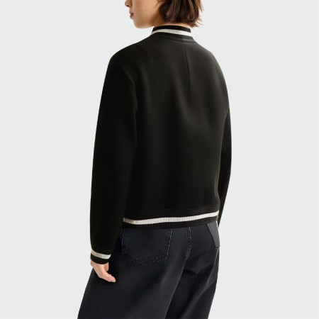 Women's stand collar long sleeve baseball jacket