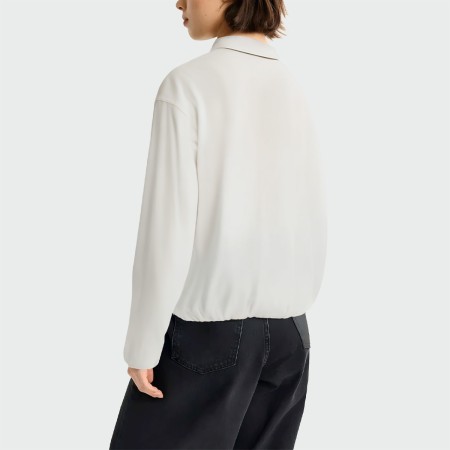 White lightweight zip-up women's jacket