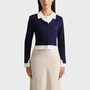 Autumn sweet knitted women's long sleeve top