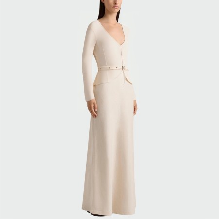 Elegant and versatile V-neck women's long-sleeved top