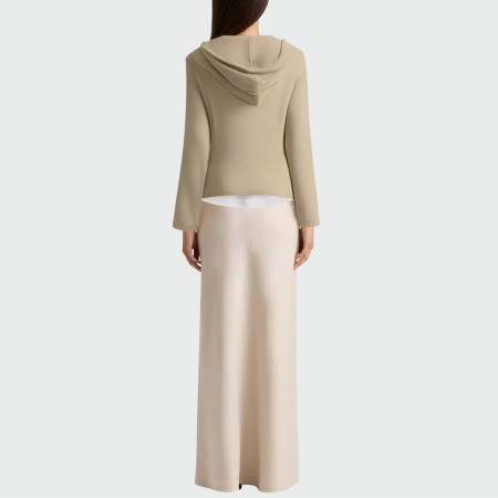 Fake two-piece splicing women's long-sleeved hooded top