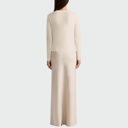 Simple V-neck knitted women's long-sleeved top