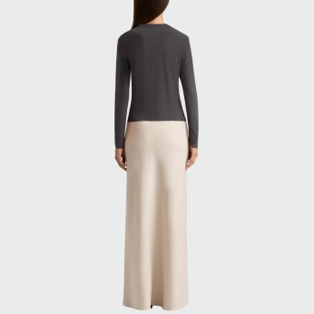 Casual V-neck button women's long sleeve top