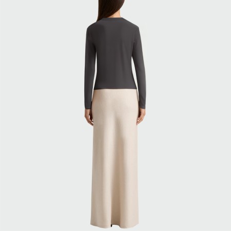 Casual V-neck button women's long sleeve top