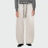 Plaid elastic waist loose men's casual trousers