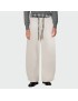 Plaid elastic waist loose men's casual trousers