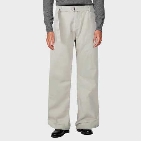 Versatile and simple straight-leg men's casual trousers