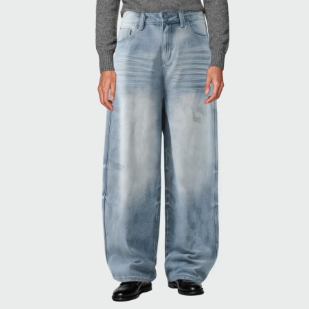 Autumn breathable washed men's jeans