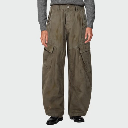 Retro loose multi-pocket men's overalls