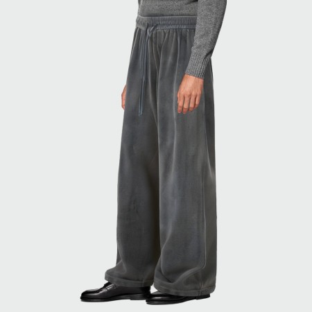 Grey washed faded men's sports trousers