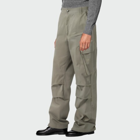 Men's casual elastic waist work trousers