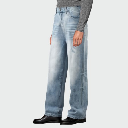Autumn breathable washed men's jeans