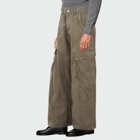 Retro loose multi-pocket men's overalls