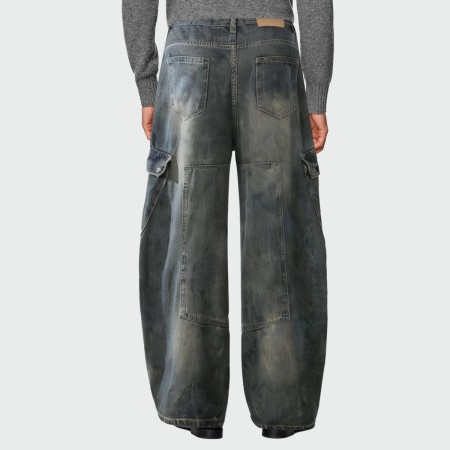 High quality vintage washed men's jeans