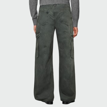 Casual multi-pocket straight men's overalls