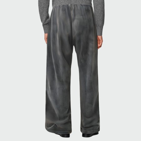Grey washed faded men's sports trousers