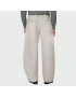 Plaid elastic waist loose men's casual trousers