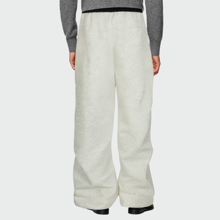 Contrast color straight-leg men's casual trousers