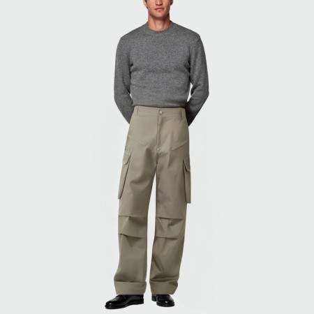 Men's casual elastic waist work trousers