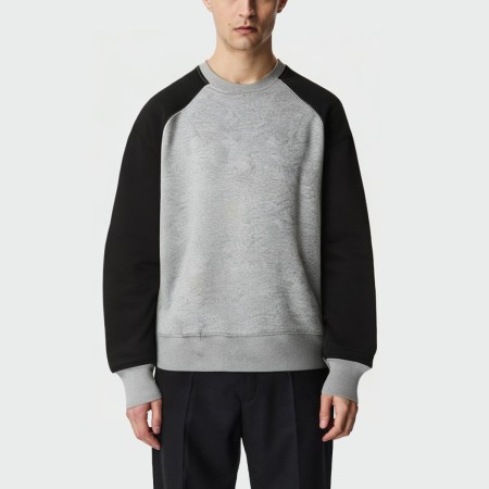 Fashionable round neck dropped shoulder men's top