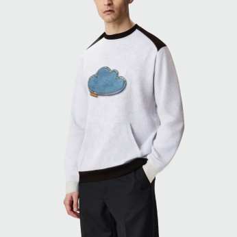 Autumn cotton round neck loose men's top