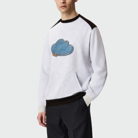 Autumn cotton round neck loose men's top