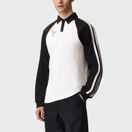 Classic stripe lightweight men's long sleeve top