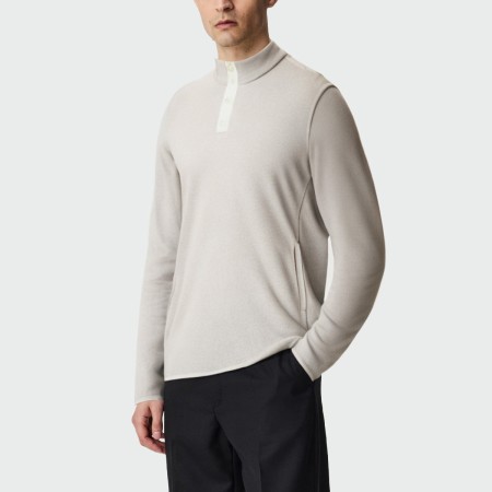 Grey lightweight men's long sleeve sweatshirt