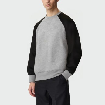 Fashionable round neck dropped shoulder men's top