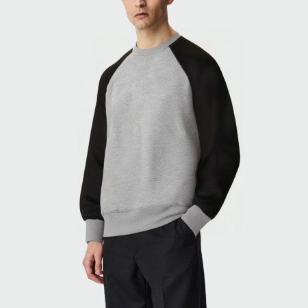 Fashionable round neck dropped shoulder men's top