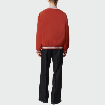 Fashion striped V-neck loose men's top