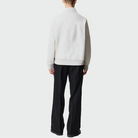 High quality stand collar quarter zip men's top