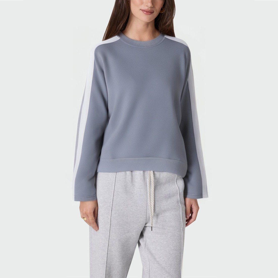 Casual round neck loose women's pullover
