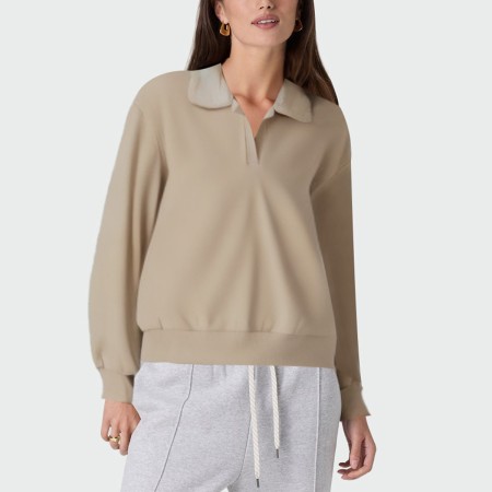 Fashionable V-neck loose women's pullover