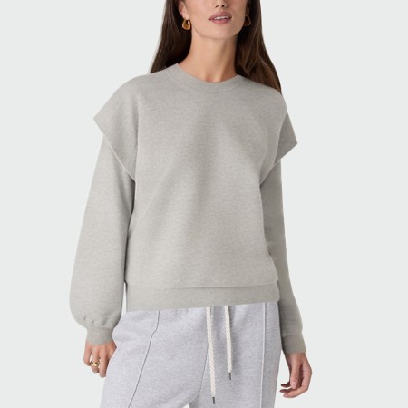 Simple and versatile round neck women's pullover