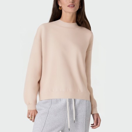 Round neck long sleeve casual women's pullover