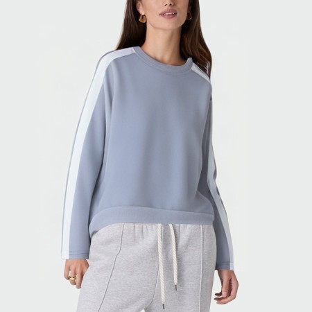 Casual round neck loose women's pullover