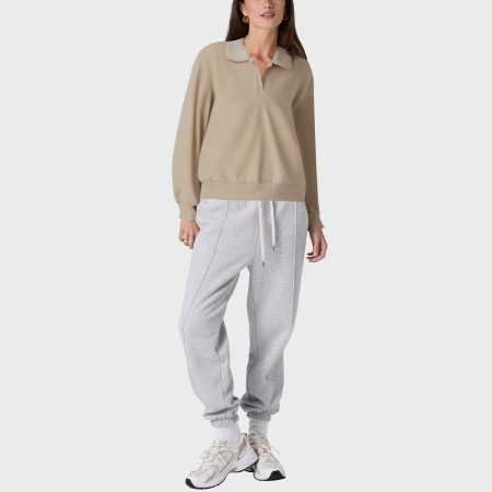 Fashionable V-neck loose women's pullover