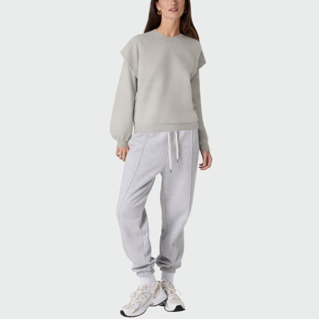 Simple and versatile round neck women's pullover