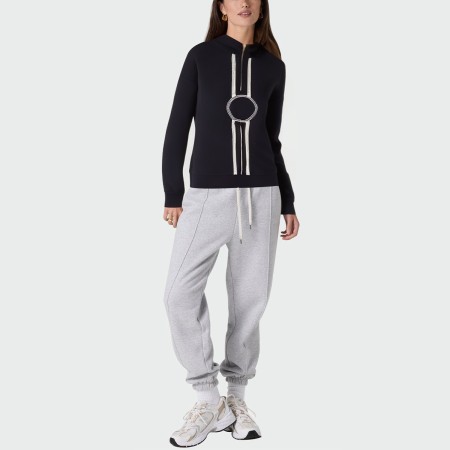 Zipper stand collar casual women's pullover