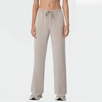Wide-leg elastic waist women's casual pants