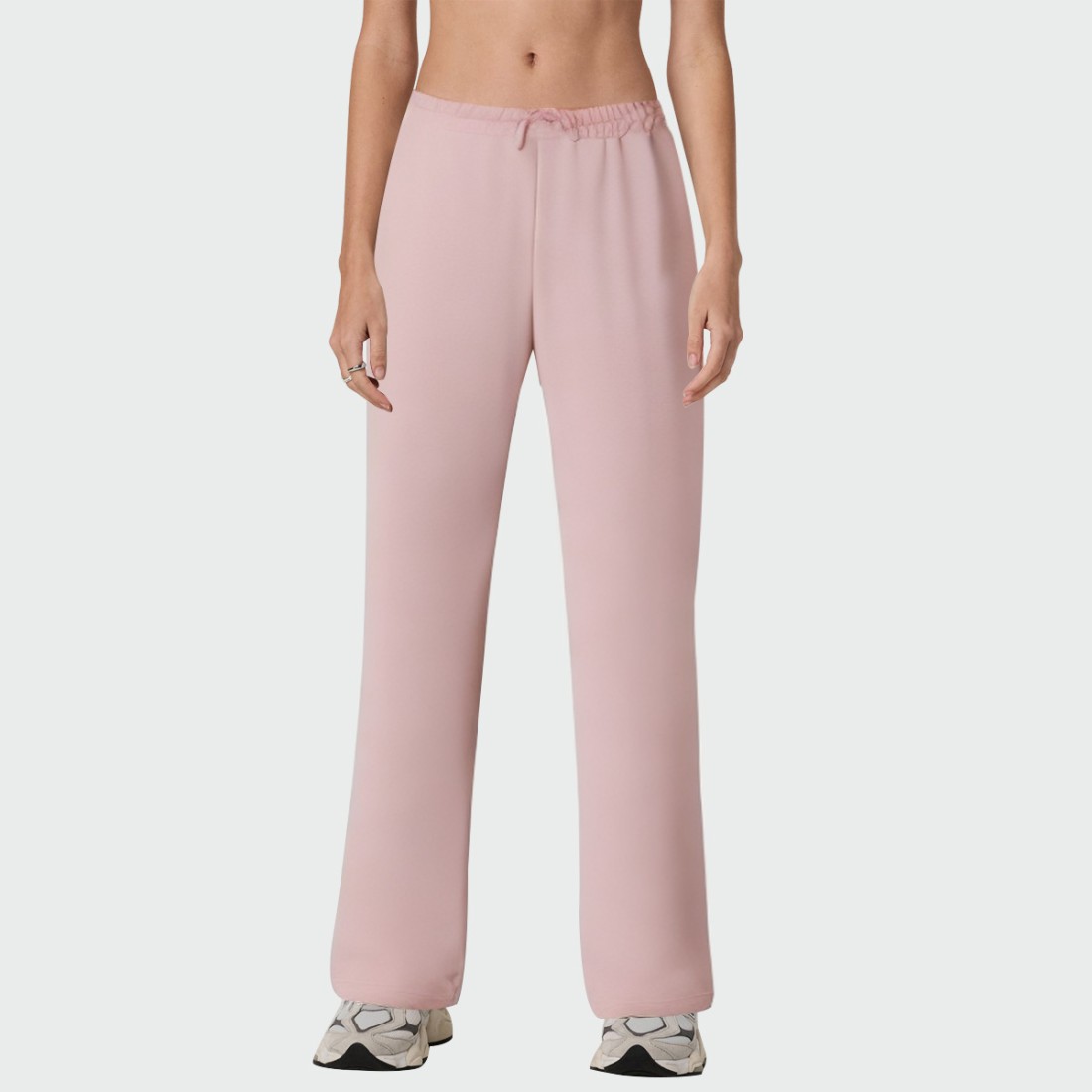 Pink breathable and soft women's casual pants